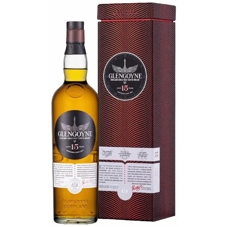 Glengoyne 15 Year Single Malt Scotch Whisky – 750 ml