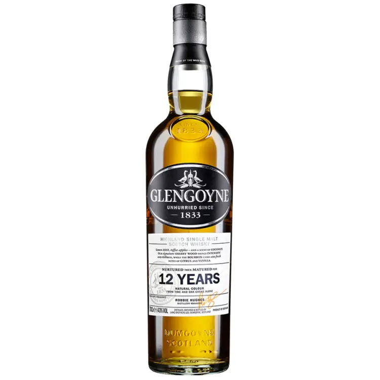 Glengoyne 12 Year Single Malt Scotch Whisky – 750 ml