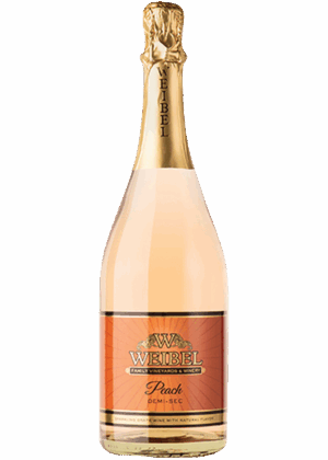 WEIBEL PEACH SPARKLING WINE