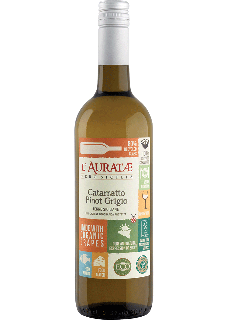 L'AURATAE ORGANIC VEGAN CATARRATTO PINOT GRIGIO TERRE SICILIANE