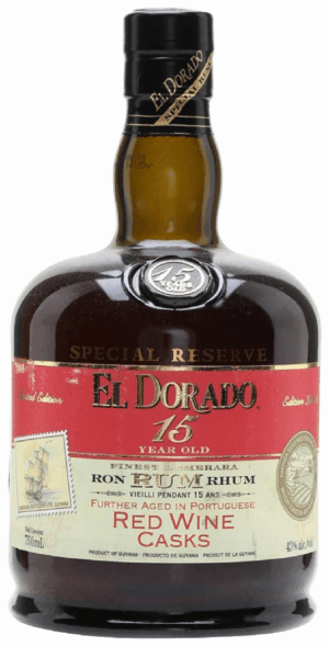 EL DORADO PORTUGUESE RED WINE CASK 15YR OLD RUM