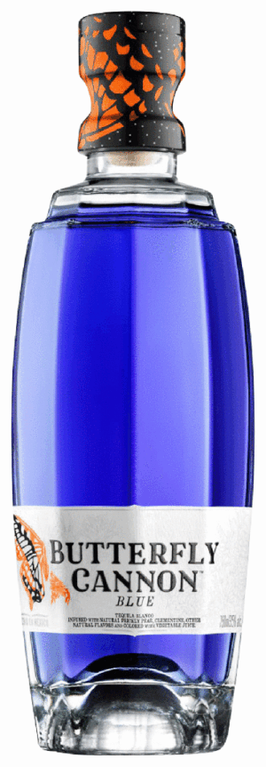 BUTTERFLY CANNON BLUE 70 PROOF TEQUILA