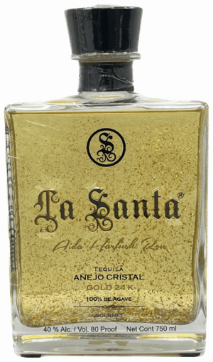 LA SANTA ANEJO CRISTALINO 24K TEQUILA
