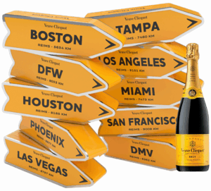 VEUVE CLICQUOT YELLOW ARROW GIFTBOX