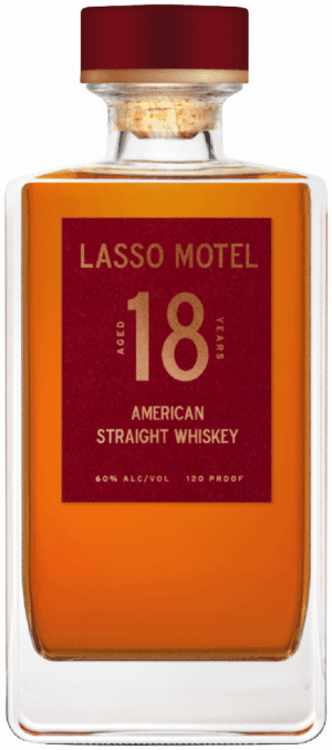 LASSO MOTEL 18 YEAR AMERICAN STRAIGHT WHISKEY