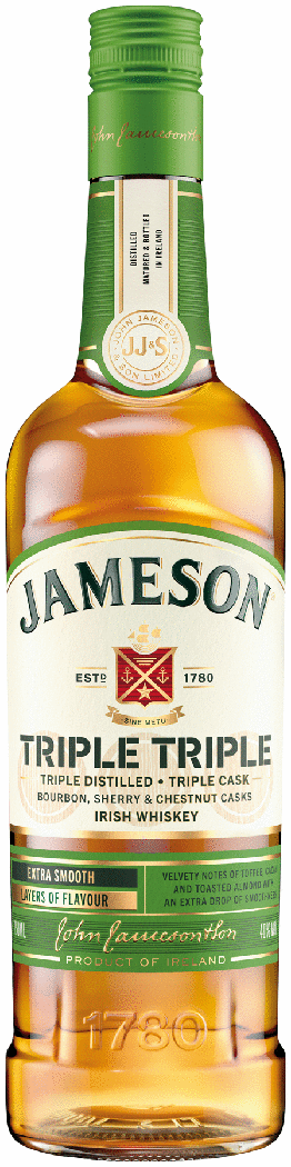 JAMESON TRIPLE TRIPLE IRISH WHISKEY