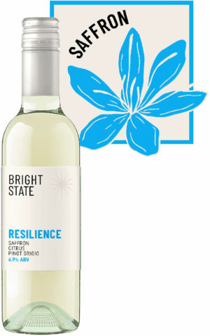 BRIGHT STATE LOW-ALCOHOL "RESILIENCE" PINOT GRIGIO WITH SAFFRON
