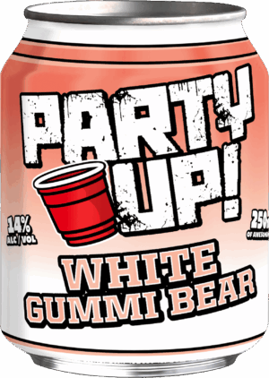 PARTY UP WHITE GUMMI BEAR