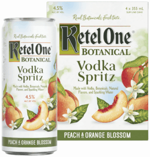 KETEL ONE BOTANICAL VODKA SPRITZ PEACH & ORANGE BLOSSOM