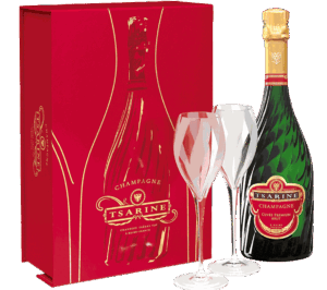 TSARINE BRUT PREMIUM GIFT W/ 2 GLASSES
