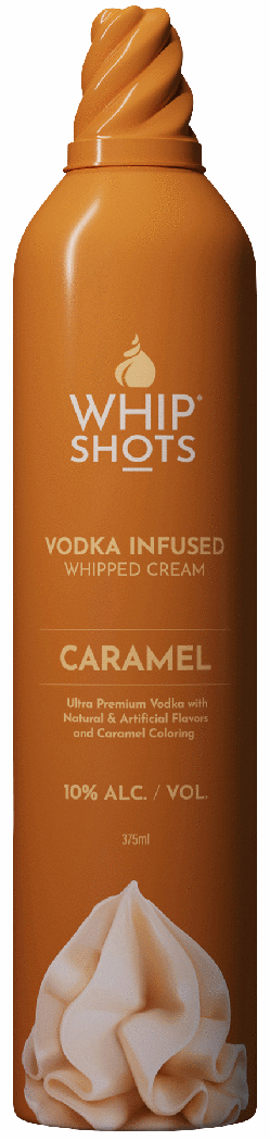 WHIP SHOTS CARAMEL VODKA INFUSED WHIPPED CREAM