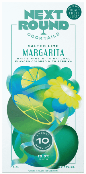 NEXT ROUND COCKTAILS WHITE WINE SALTED LIME MARGARITA