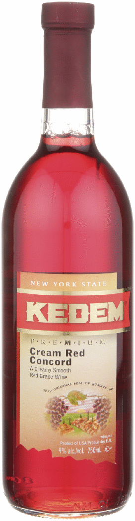 KEDEM CREAM RED CONCORD WINE