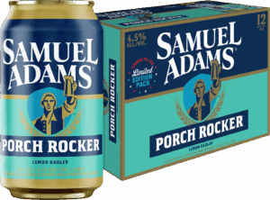 SAMUEL ADAMS PORCH ROCKER LEMON RADLER SEASONAL BEER