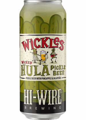 HI WIRE WICKLES HULA PICKLE BEER