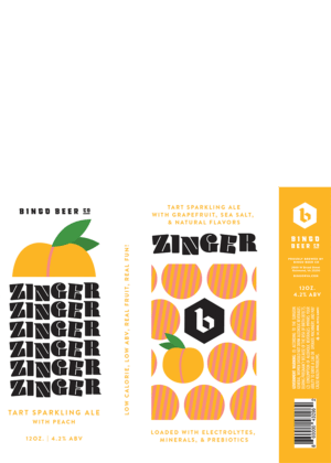 BINGO BEER PEACH ZINGER