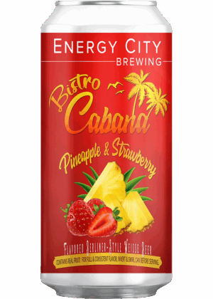 ENERGY CITY BISTRO CABANA PINEAPPLE & STRAWBERRY
