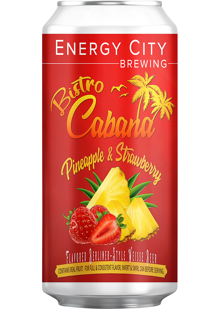 ENERGY CITY BISTRO CABANA PINEAPPLE & STRAWBERRY