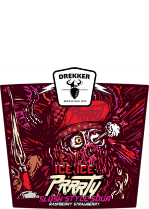 DREKKER ICE ICE PRRRTY: STRAWBERRY RASPBERRY