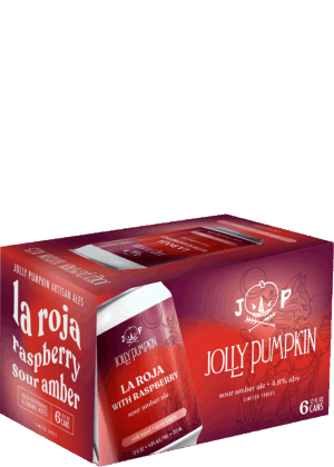 JOLLY PUMPKIN LA ROJA WITH RASPBERRY SOUR AMBER ALE