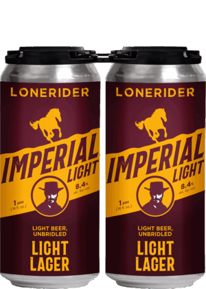 LONERIDER IMPERIAL LIGHT LAGER