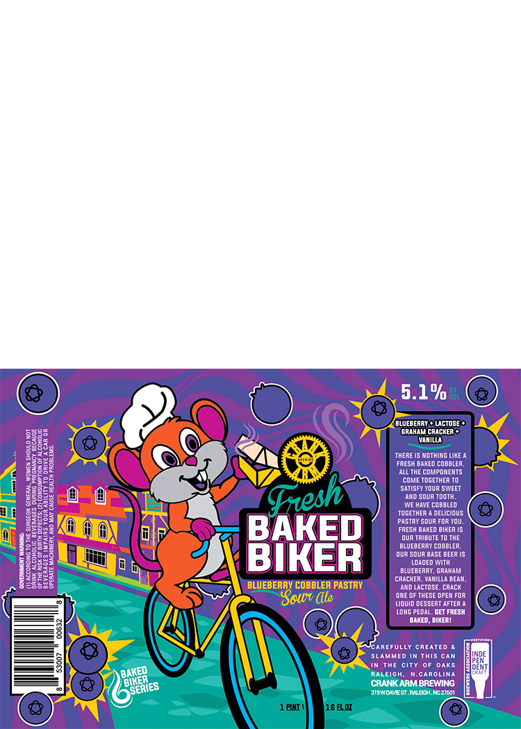 CRANK ARM FRESH BAKED BIKER BLUEBERRY COBBLER