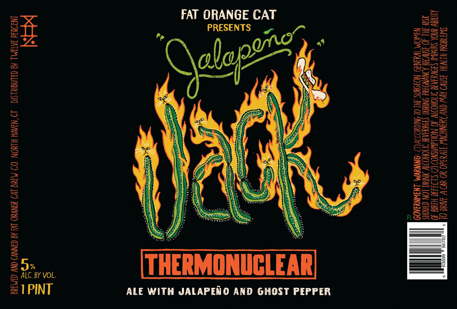 FAT ORANGE CAT JALAPENO JACK THERMONUCLEAR