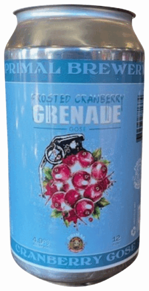 PRIMAL BREWING FROSTED CRANBERRY GRENADE GOSE