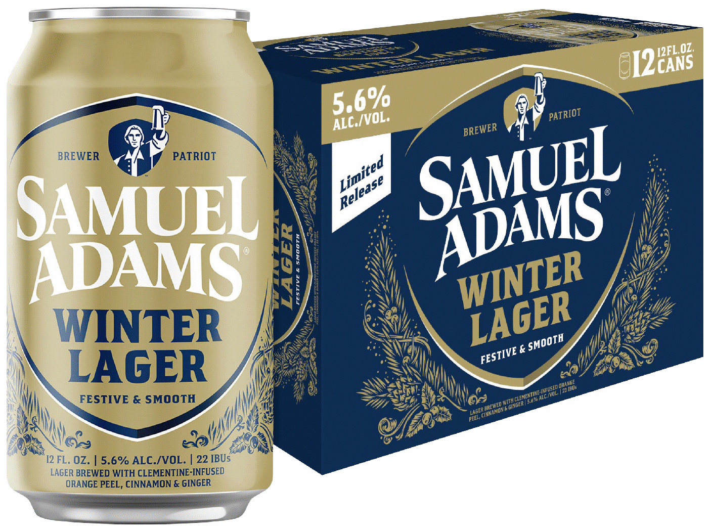 SAMUEL ADAMS WINTER LAGER SEASONAL BEER